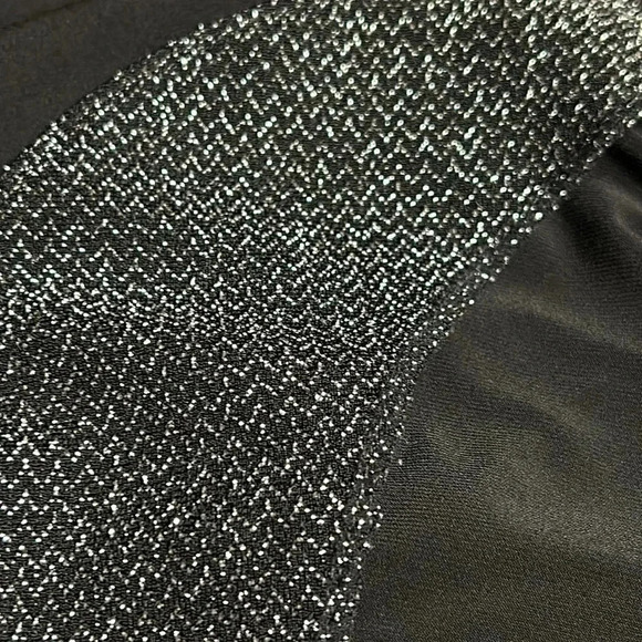 TRIBAL formal blazer, women medium. Black,bling silver, v neck,one hook,event - Picture 7 of 11